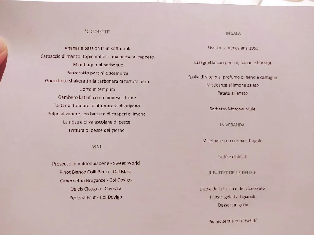 Menu_alla Veneziana Restaurant_Schiavon_immagine_1
