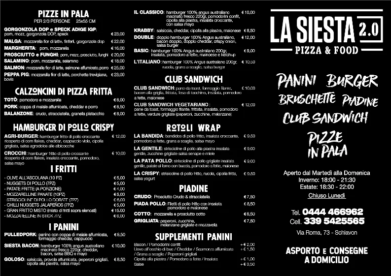 Menu_Pizzeria La Siesta 2.0 Da Lambo_Schiavon_image_1