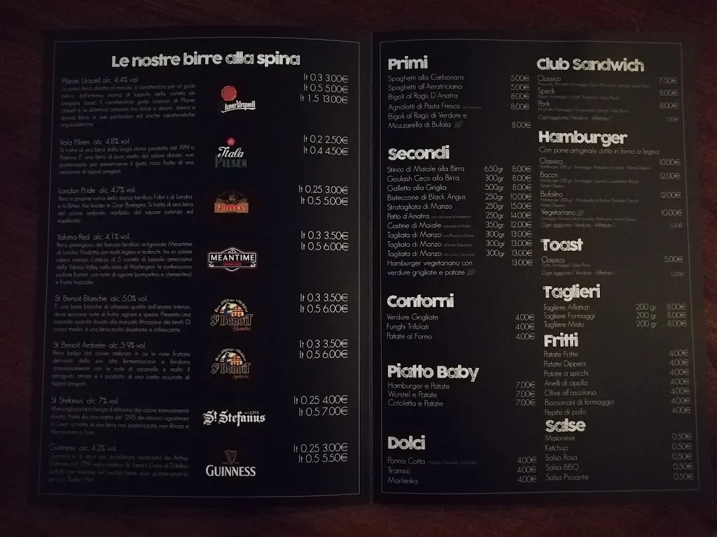 Menu_Stará Kráva - Birreria_Scorzè_image_2