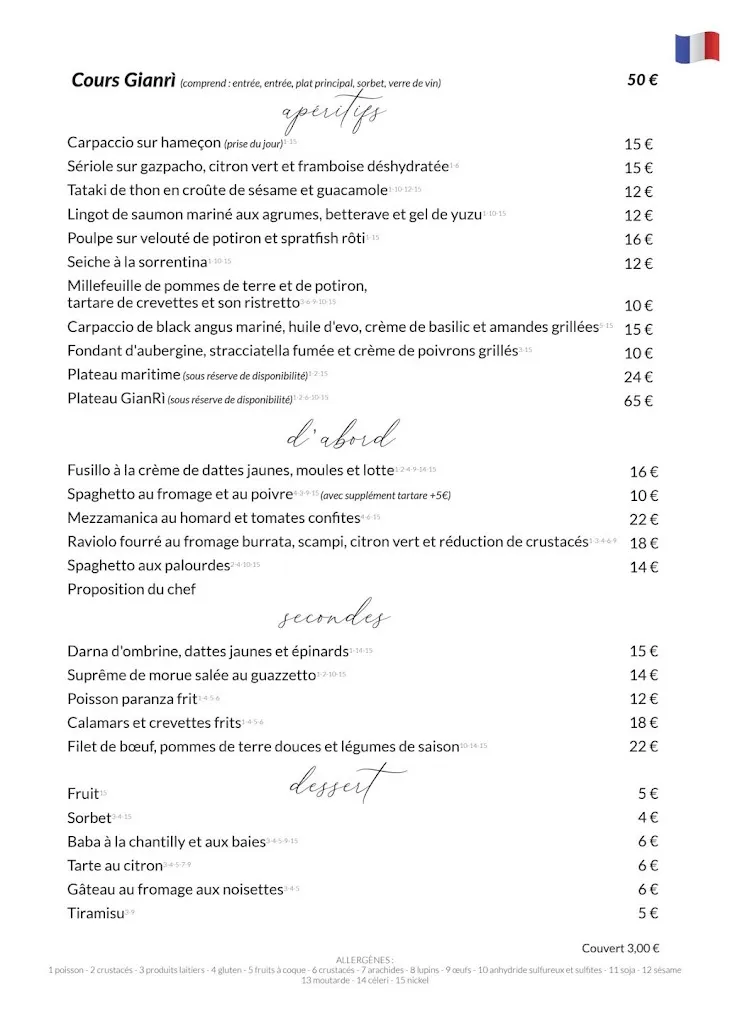 Menu_GianRi Restaurant_Provincia di Barletta - Andria - Trani_image_3