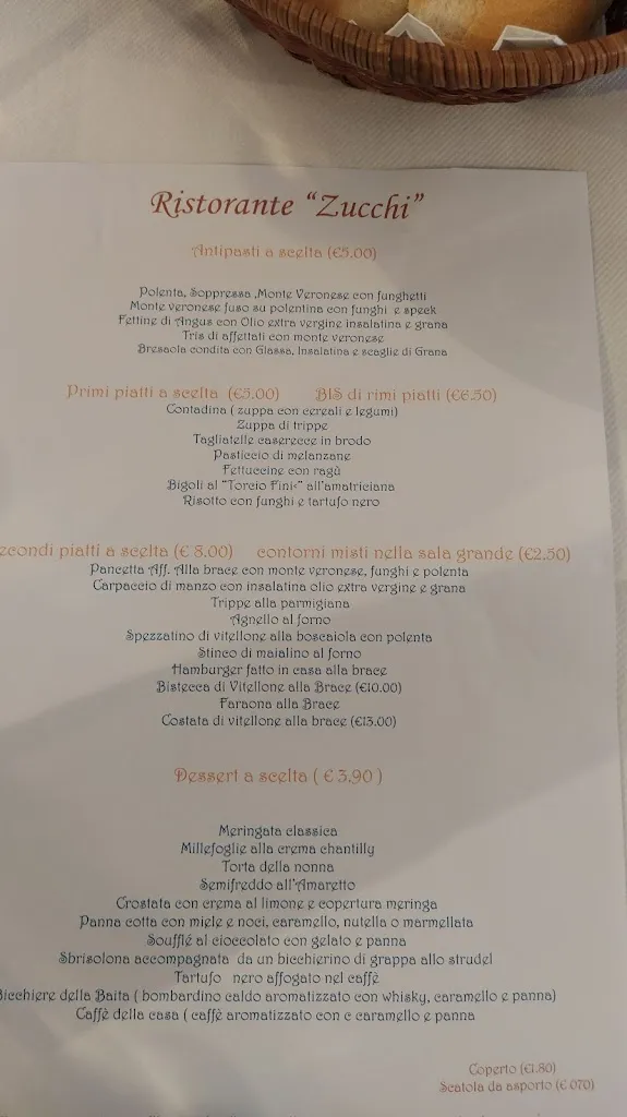 Menu_Trattoria - Albergo 