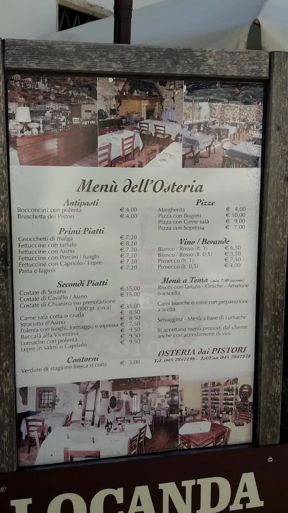 Menu_Locanda Trattoria Osteria Dai Pistori_Selva di Progno_immagine_3