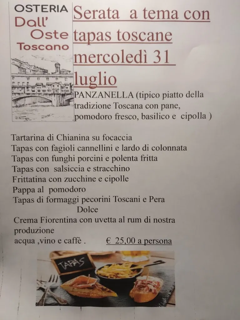Menü_Osteria Dall'Oste Toscano_Silea_Bild_2