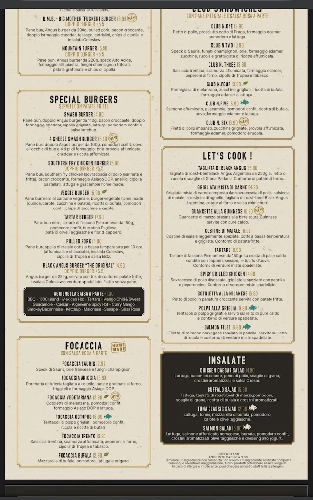 Menu_Colonial Inn SILEA - Burgers & Steaks_Silea_image_1