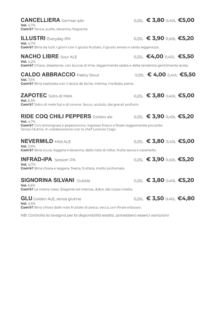 Menu_Birrificio Ofelia_Sovizzo_immagine_2