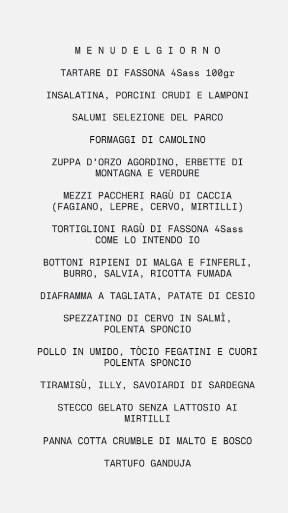 Menu_All'Antica Torre Sovramonte Dolomiti_Sovramonte_image_1