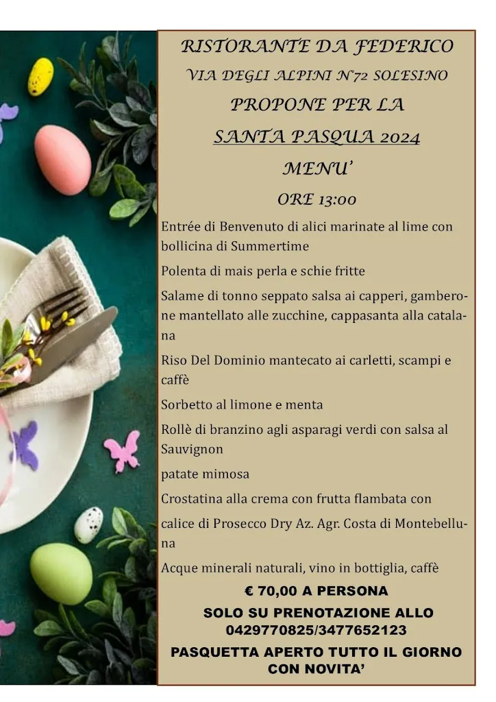 Menu_Ristorante Da Federico Di Trevisan Federico_Solesino_image_1