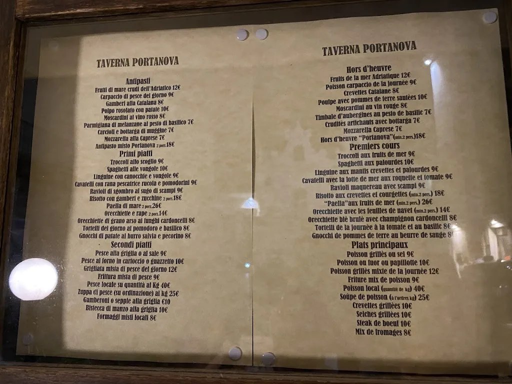 Menu_Ristorante Taverna Portanova_Provincia di Barletta - Andria - Trani_image_1