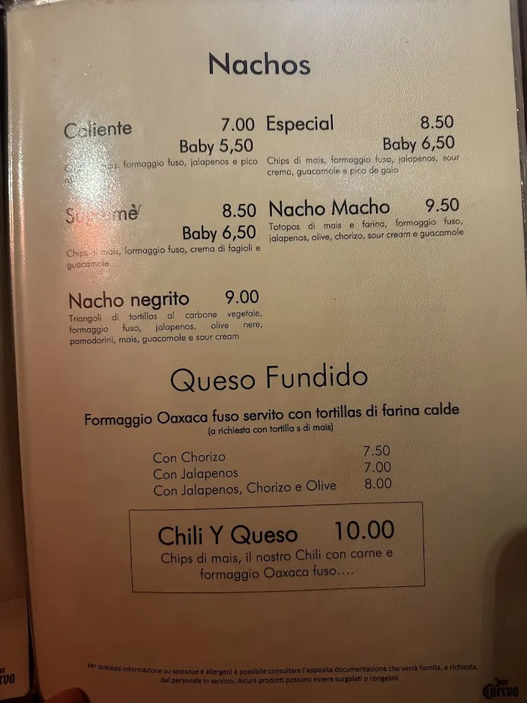 Menu_Cantina del Sol - Ristorante Messicano_Sommacampagna_immagine_2