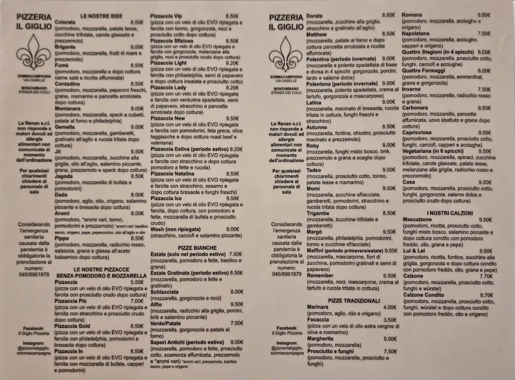 Menu_Pizzeria Il Giglio_Sommacampagna_image_2