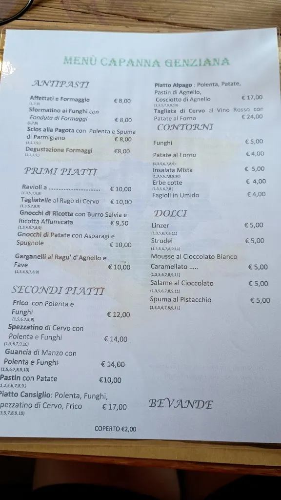 Menu_Capanna Genziana Cansiglio_Tambre_image_1