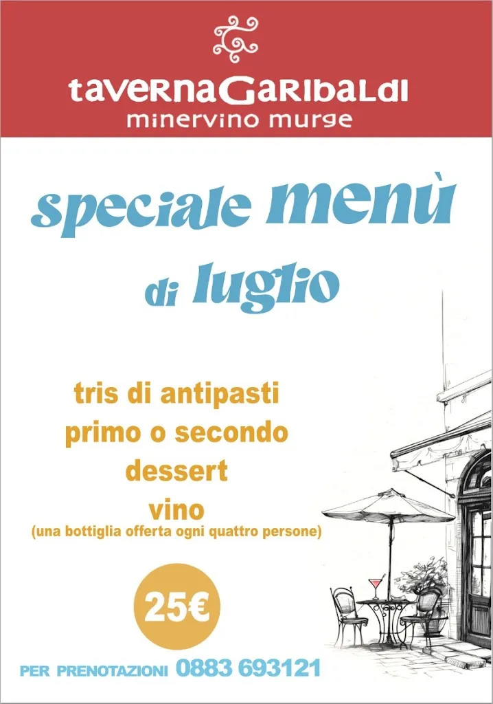 Menu_Taverna Garibaldi ristorante e camere_Provincia di Barletta - Andria - Trani_image_1