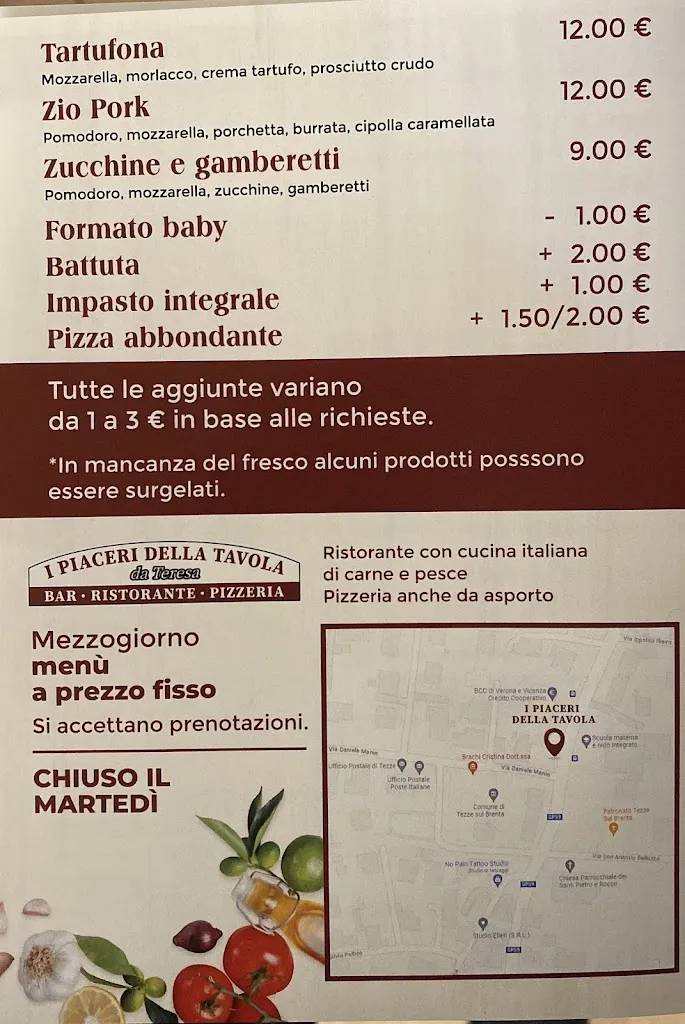 Menu_Da Teresa - I Piaceri Della Tavola Ristorante Pizzeria_Tezze_image_1