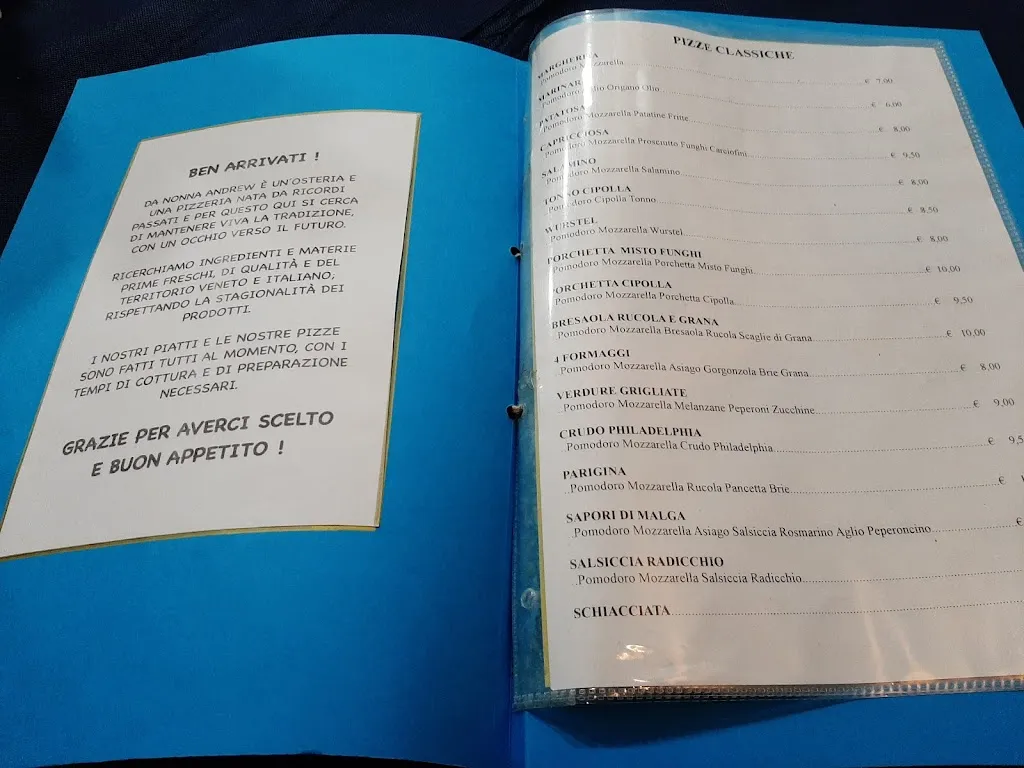 Menu_Da nonna Andrew - Se Beve e Se Magna_Tombolo_image_2