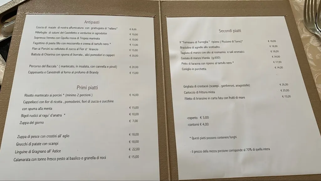 Menu_Ristorante Antica Trattoria Taparo_Torreglia_immagine_2
