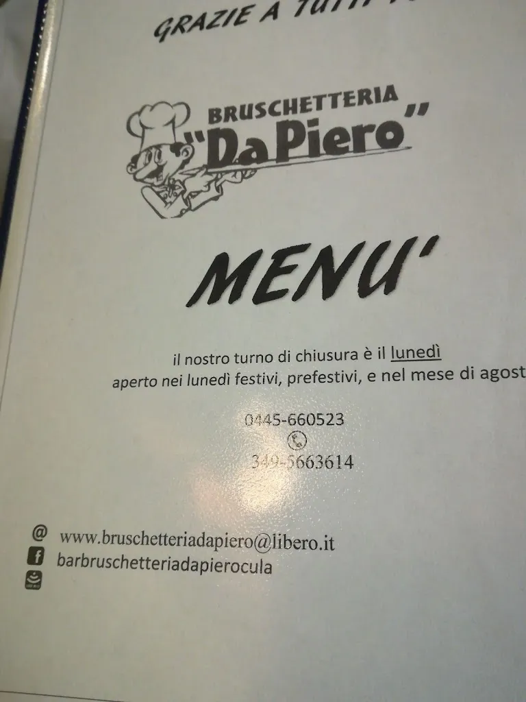 Menu_Bruschetteria Trattoria da Piero_Torrebelvicino_image_4