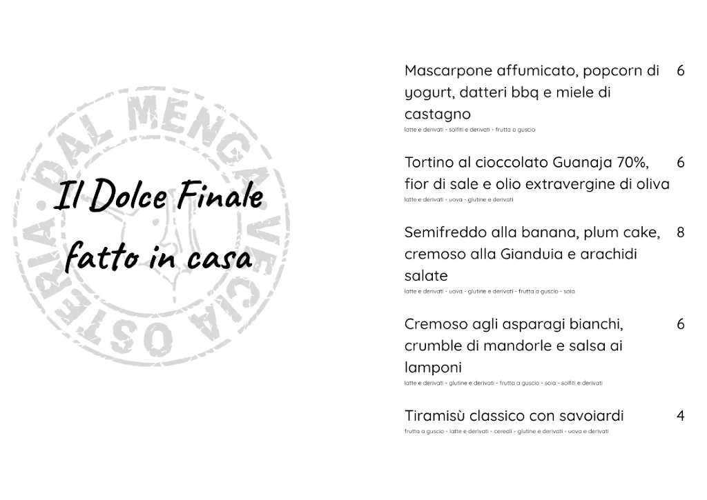 Menu_Hotel Ristorante Enoteca Osteria dal Menga_Torrebelvicino_image_1