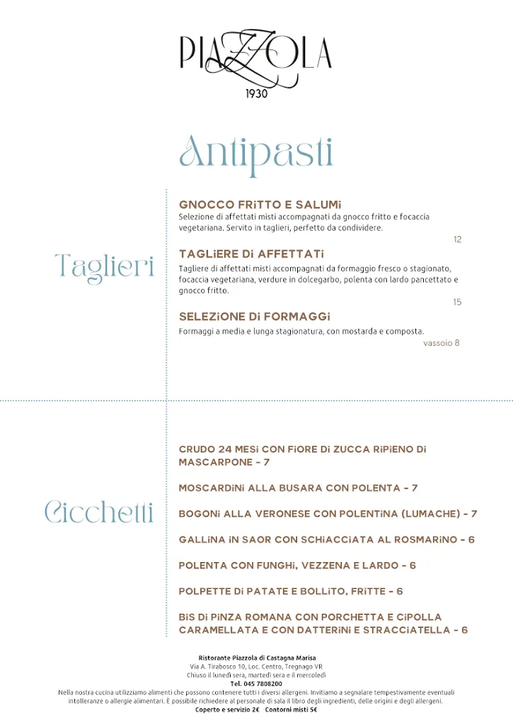 Menu_Ristorante Piazzola - Centro 1930_Tregnago_image_2