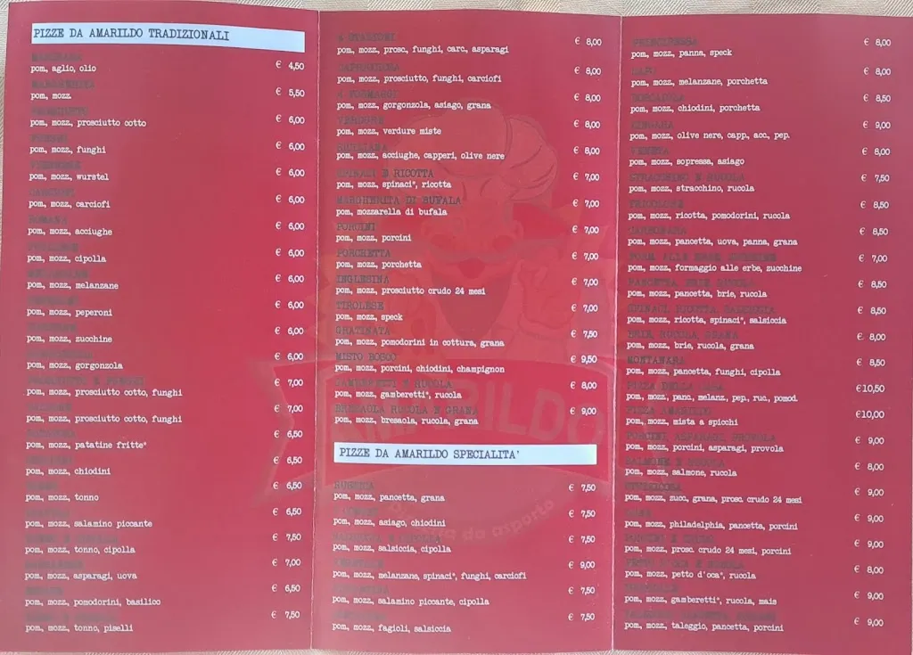 Menu_Pizzeria da Amarildo - Trebaseleghe_Trebaseleghe_immagine_2