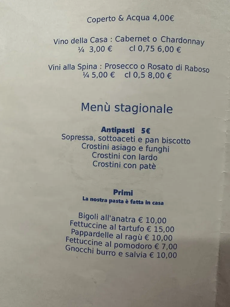 Menü_Osteria Al Maraneo_Torri di Quartesolo_Bild_3