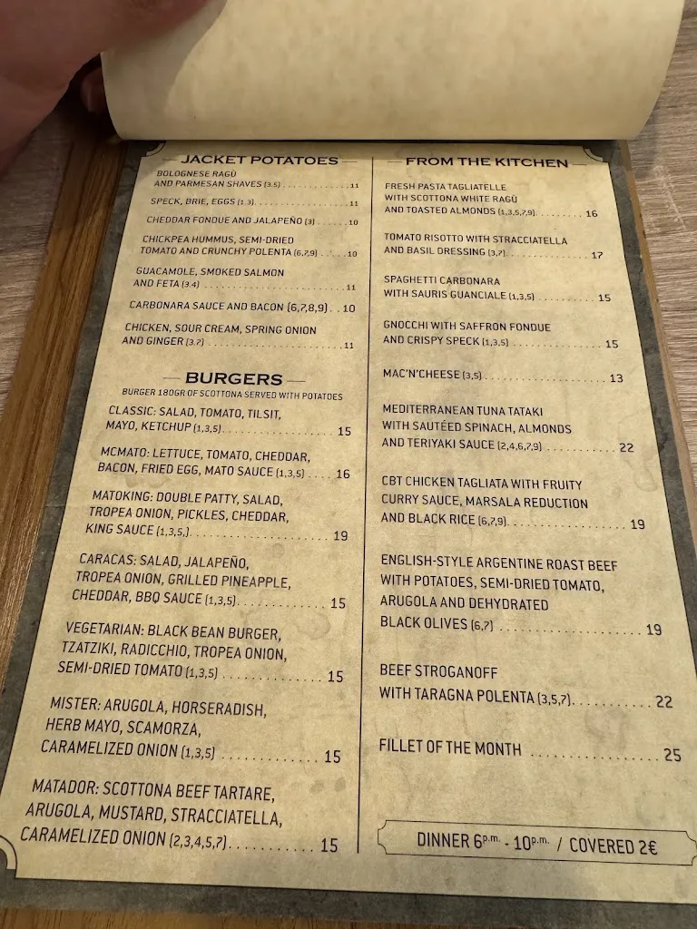 Menu_Mato Kitchen Bar_Valle di Cadore_image_1