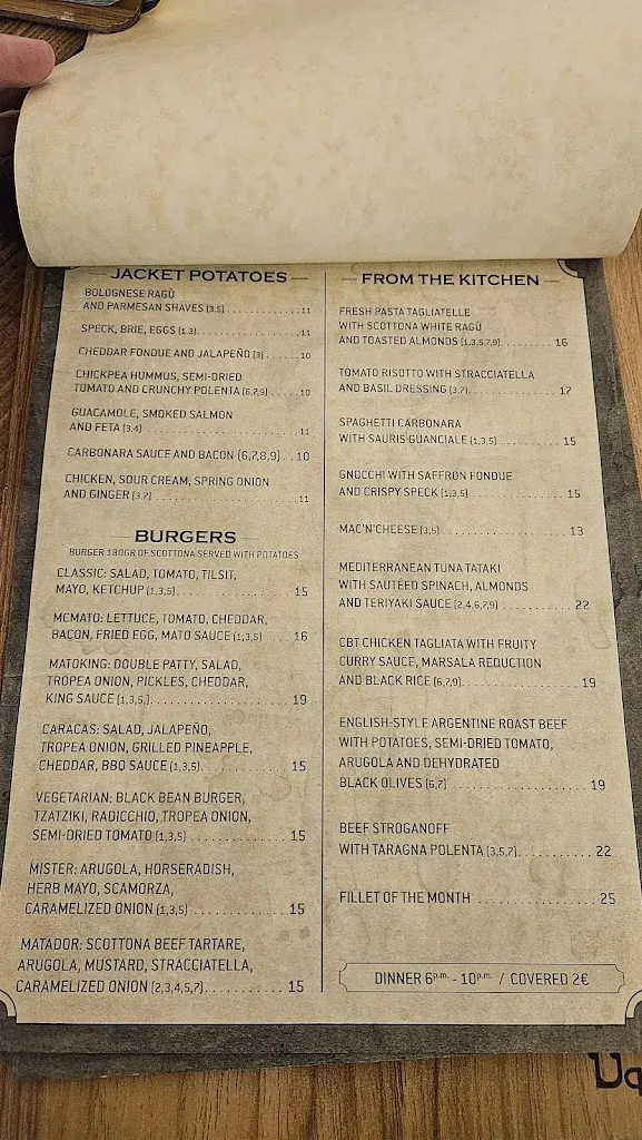 Menu_Mato Kitchen Bar_Valle di Cadore_image_2