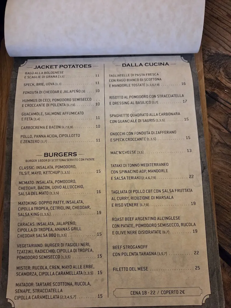 Menu_Mato Kitchen Bar_Valle di Cadore_image_4