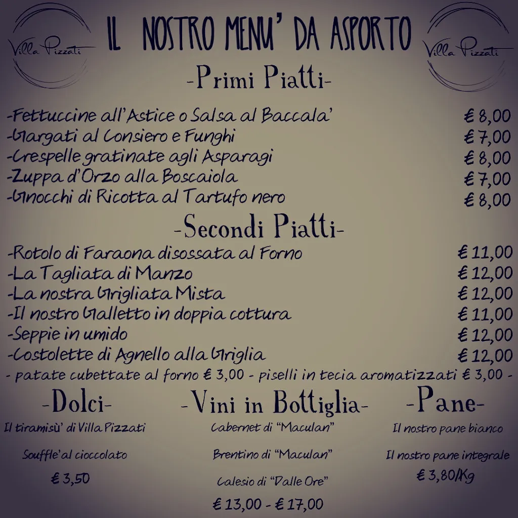 Menu_Trattoria Villa Pizzati_Valdagno_immagine_2