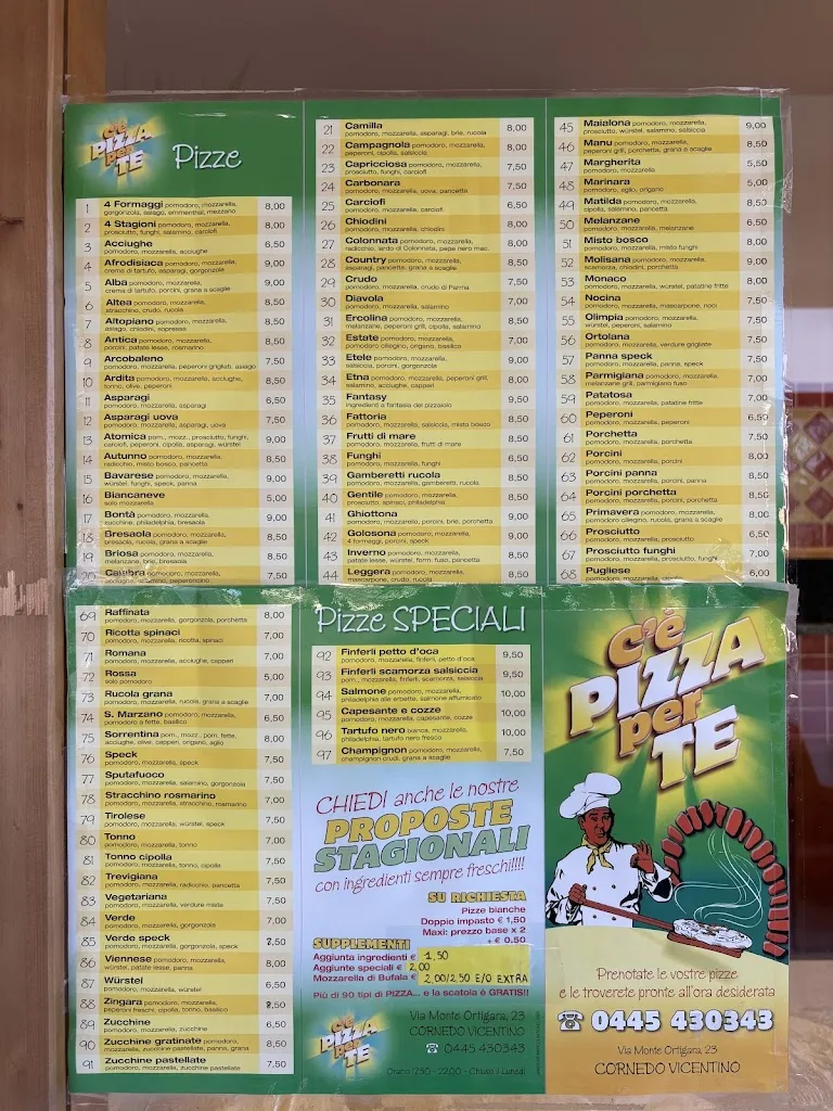 Menu_C'è Pizza Per Te_Valdagno_immagine_1