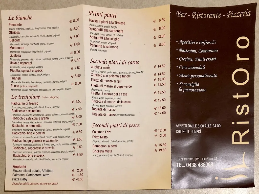 Menu_Ristorante Pizzeria Il Ristoro_Vazzola_image_1