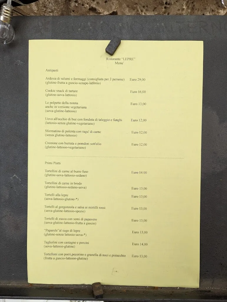 Menü_Ristorante Lepre_Valeggio sul Mincio_Bild_3