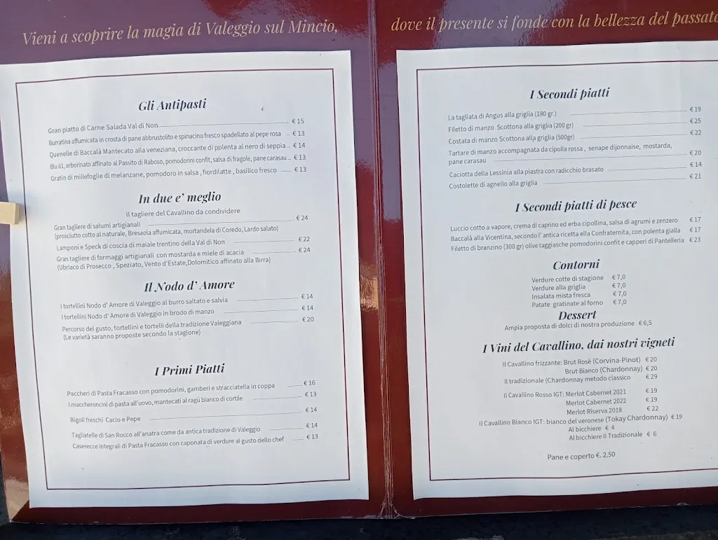 Menü_Trattoria Il Cavallino_Valeggio sul Mincio_Bild_3