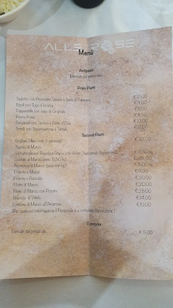Menu_Ristorante Pizzeria alle Rose - Tutto rinnovato!_Vescovana_immagine_4