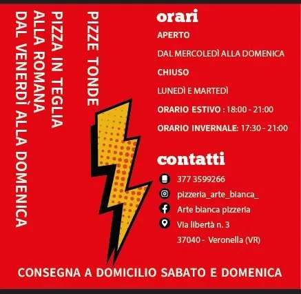 Arte Bianca pizzeria restaurant in Veronella