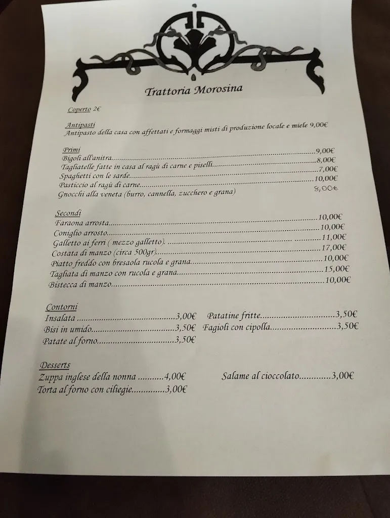 Menu_Trattoria Morosina_Villa Estense_image_1