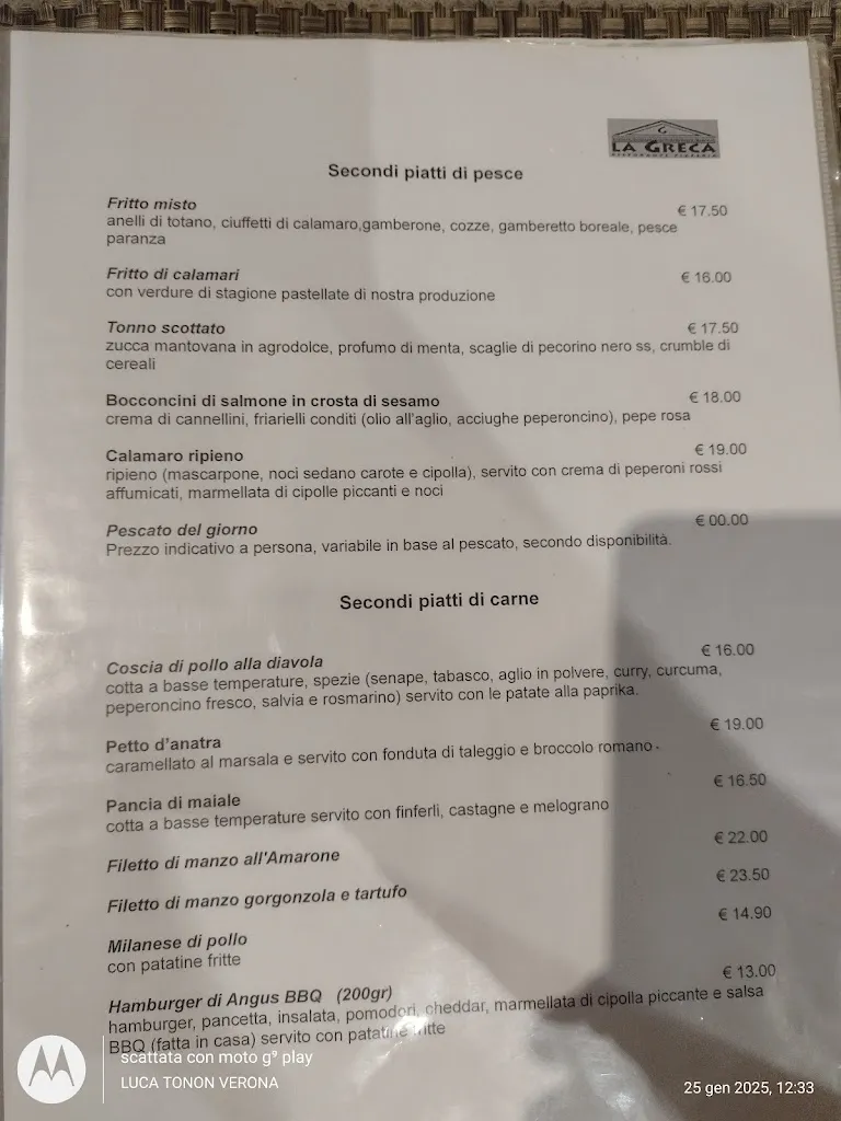 Menu_Ristorante Pizzeria La Greca_Villafranca di Verona_image_4