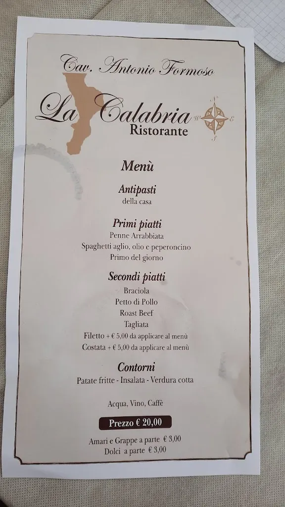 Menu_Ristorante La Calabria di Formoso Antonio_Villanova del Ghebbo Canton_image_1