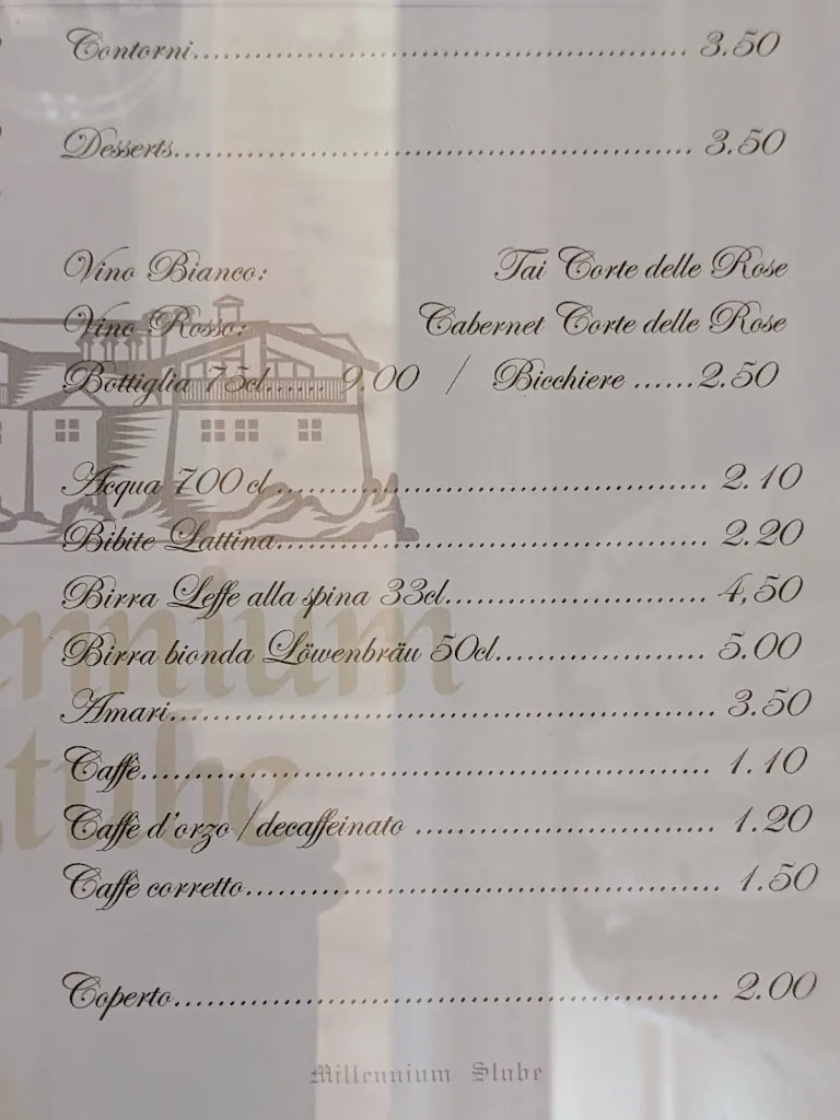 Menu_Millennium Stube Ristorante Locazione Turistica_Zovencedo_image_1