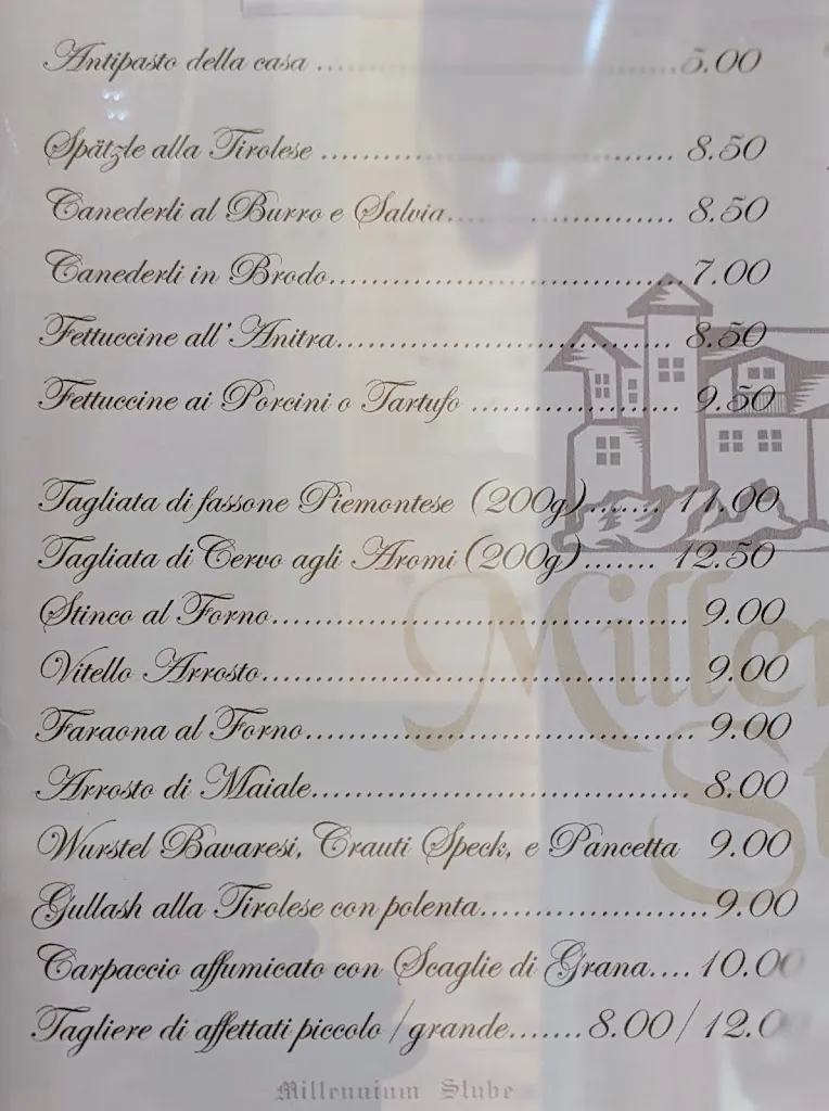 Menu_Millennium Stube Ristorante Locazione Turistica_Zovencedo_image_2