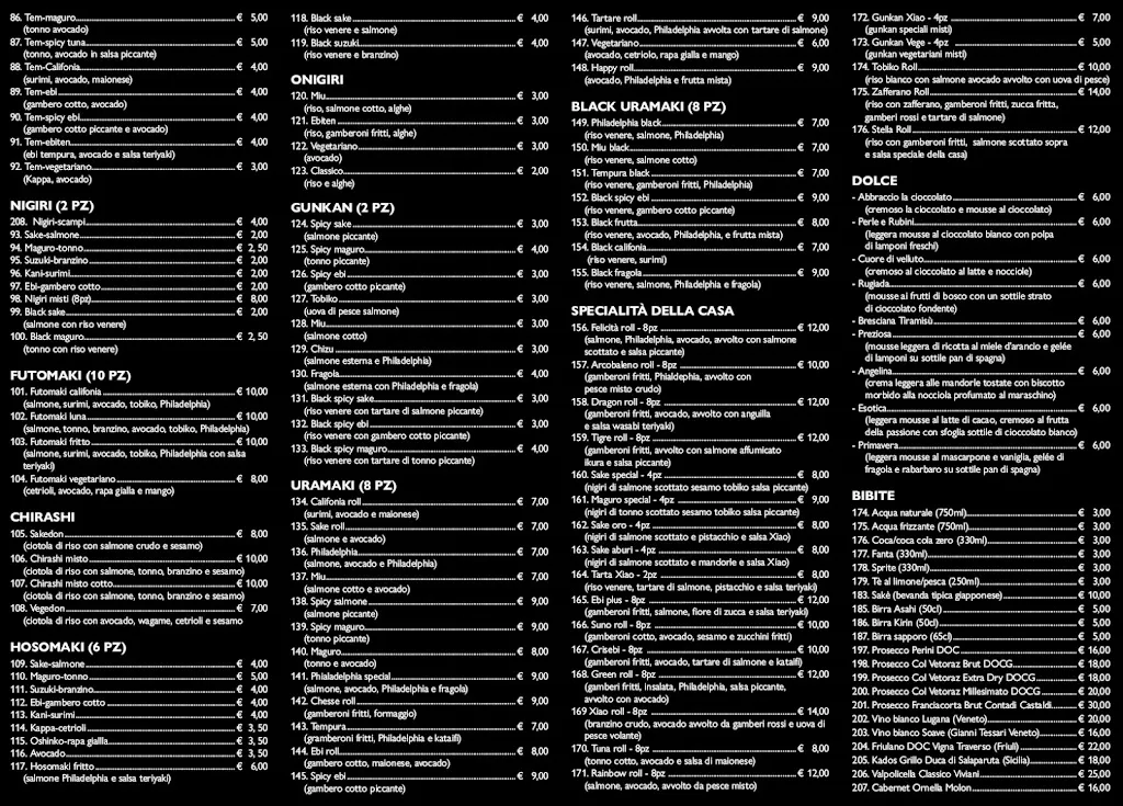 Menu_Ristorante Xiao_Zero Branco_image_1