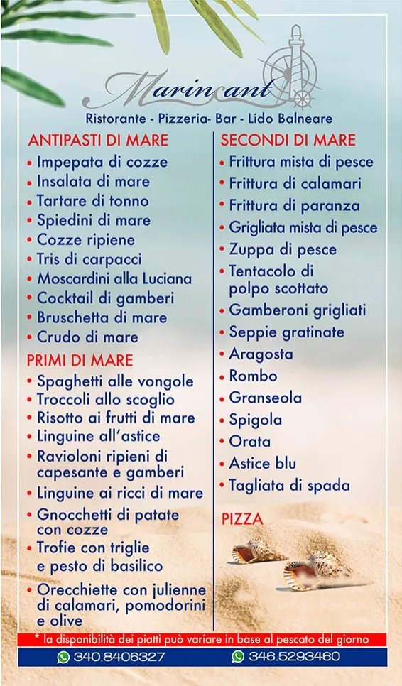 Menu_MARINCANTO - Restaurant & Beach_Rodi Garganico_image_1
