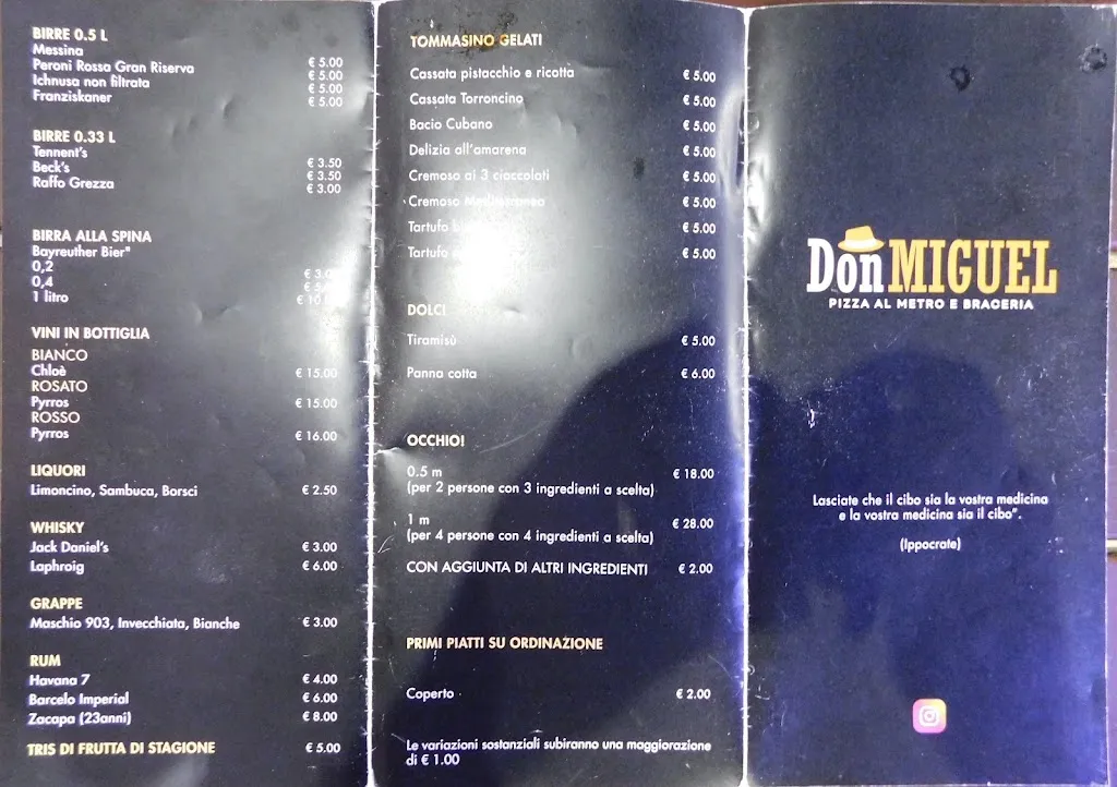 Menu_Don Miguel • Pizza al metro & Braceria_Rodi Garganico_image_2