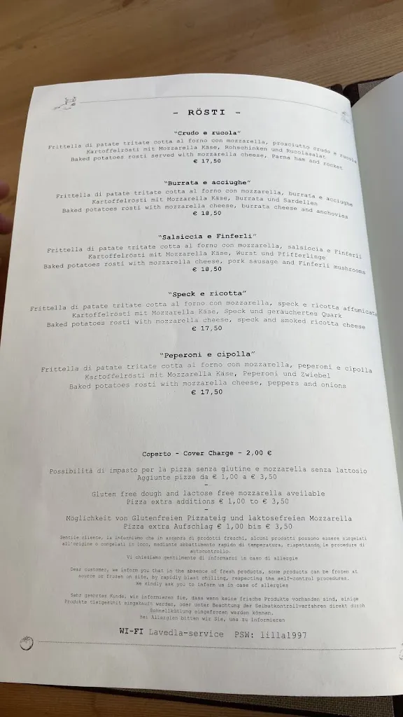 Menu_Pizzeria Ristorante Bar La Vedla_San Cassiano_image_3