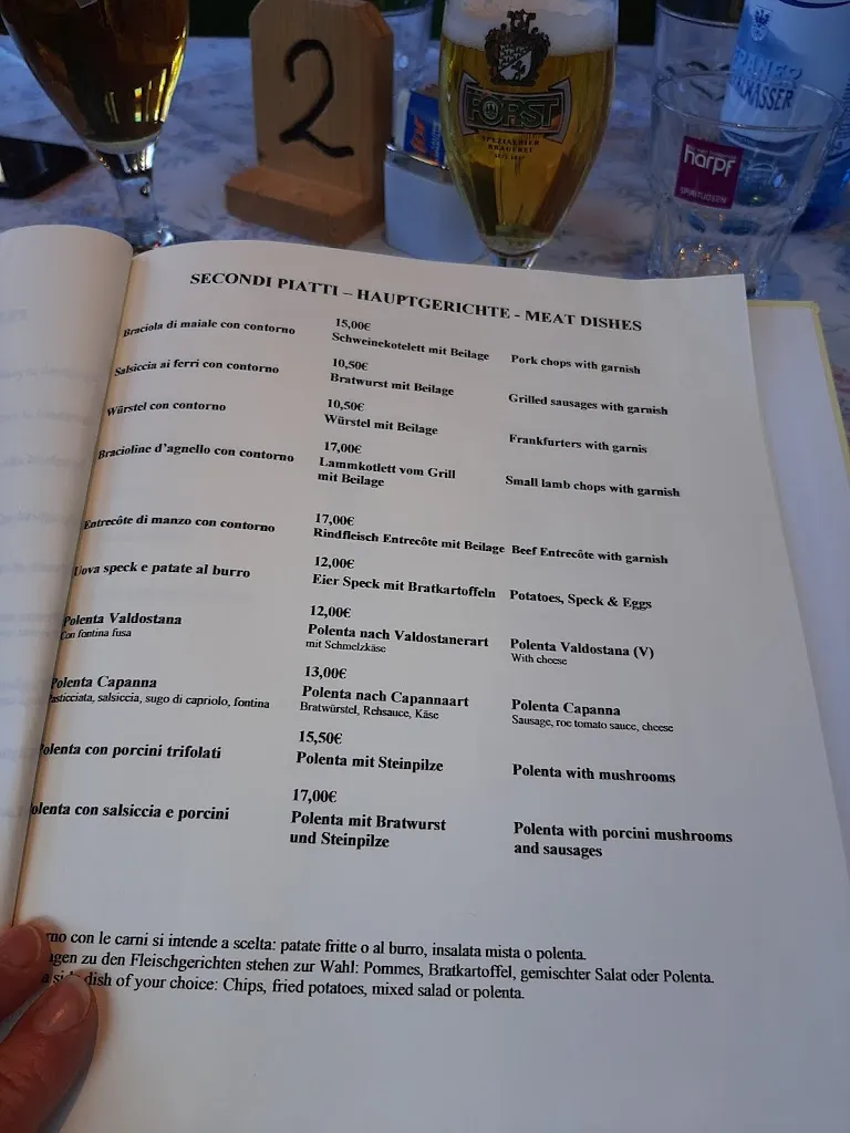 Menu_Restaurant Capanna Alpina_San Cassiano_image_1