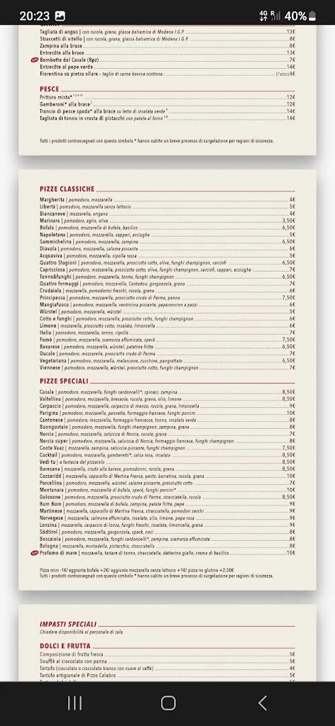 Menu_Ristorante - Pizzeria - Braceria 
