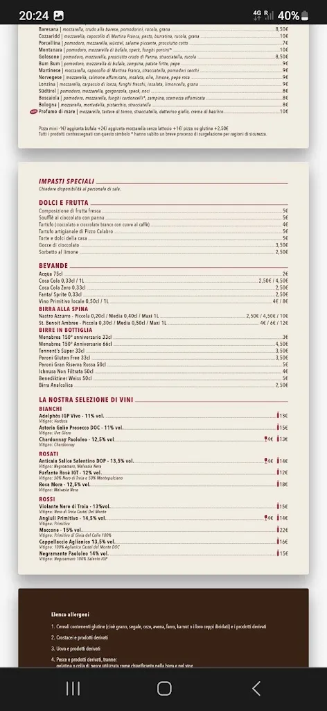 Menu_Ristorante - Pizzeria - Braceria 