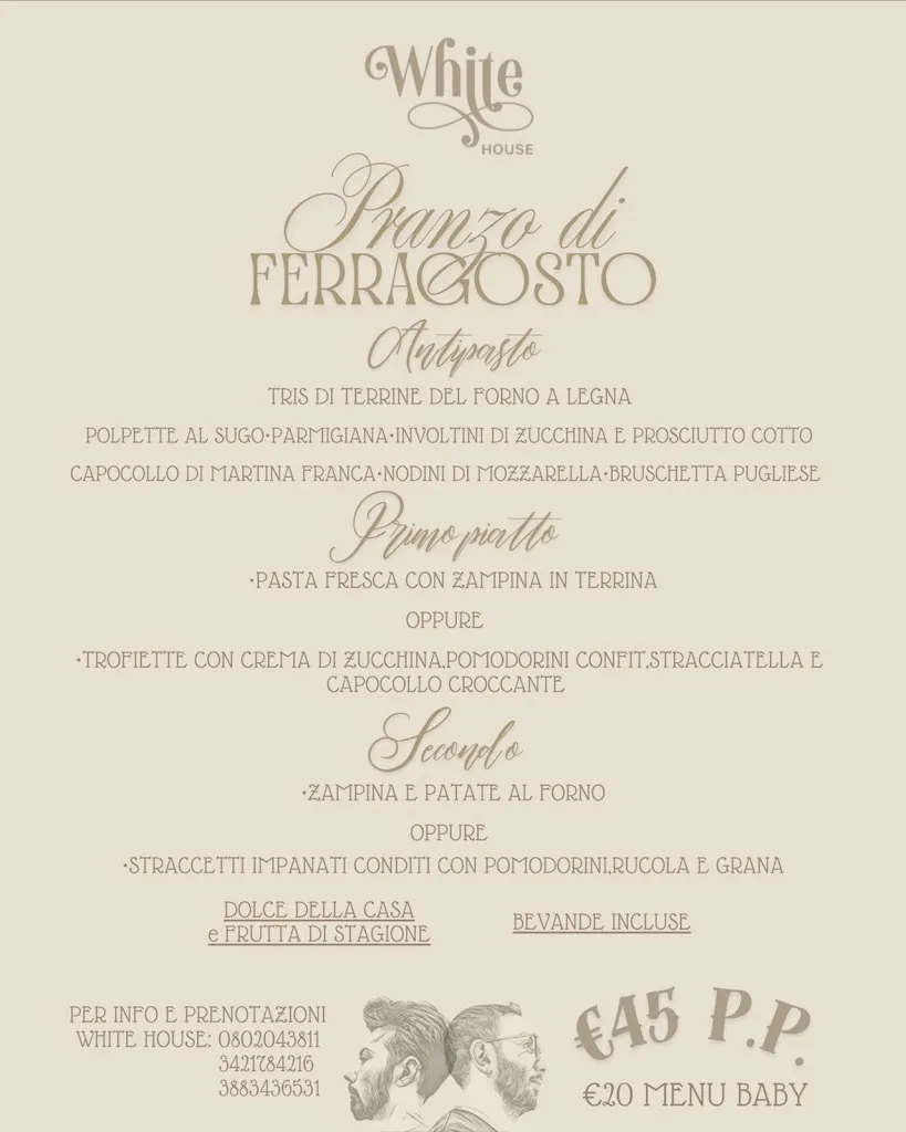 Menu_White House_Sammichele di Bari_image_1