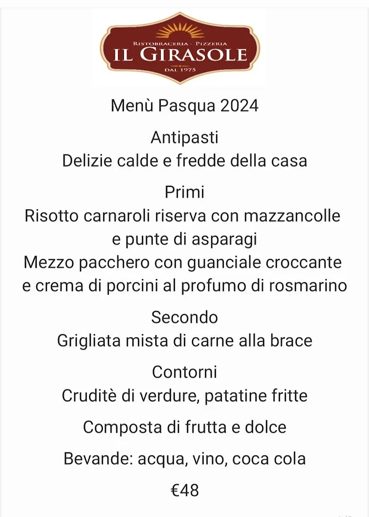 Menu_Il Girasole_Sammichele di Bari_image_1