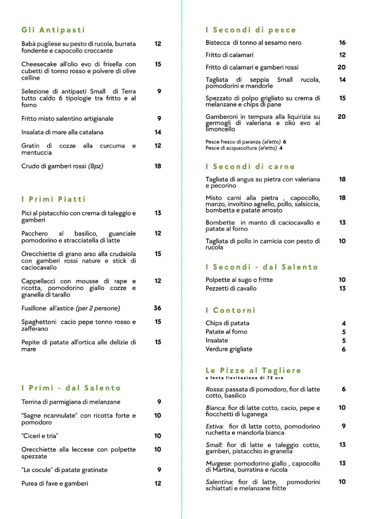 Menu_Small Cucina And More_San Cesario di Lecce_image_4