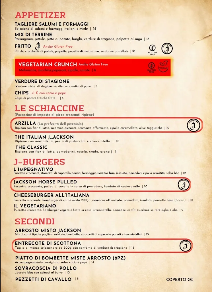 Menu_Jackson A-typical trattoria and pizzeria_San Cesario di Lecce_image_2